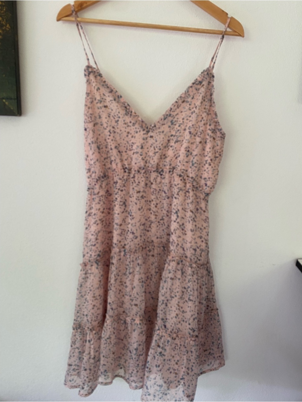 Mahina Hawaii Women's Pink Floral Spaghetti-Strap Dress